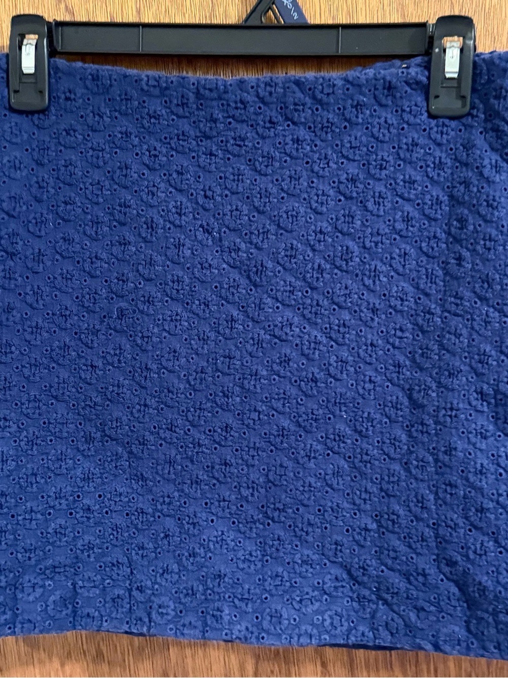 Cynthia Steffe Royal Blue Eyelet Mini Skirt